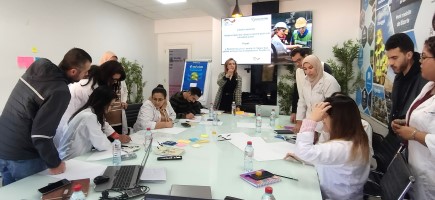 Group work at the Tunisian Automotive Management Academy (TAMA).